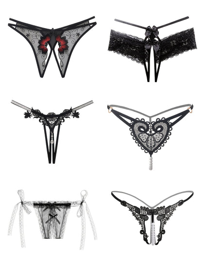 Women's 18-Pack Thongs - Embroidered Everyday Comfort detail image - detail view 5