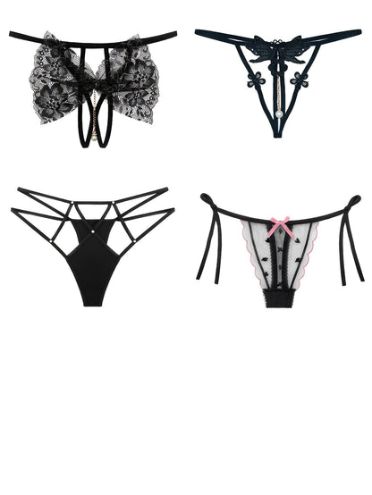 Women's 18-Pack Thongs - Embroidered Everyday Comfort detail image - detail view 7