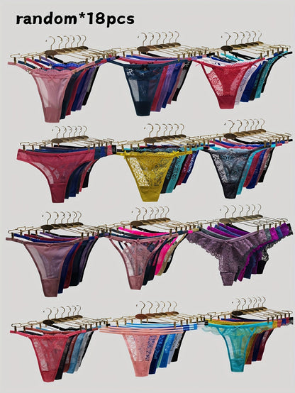 Women's 18-Pack Thongs - Lace Daily Comfort