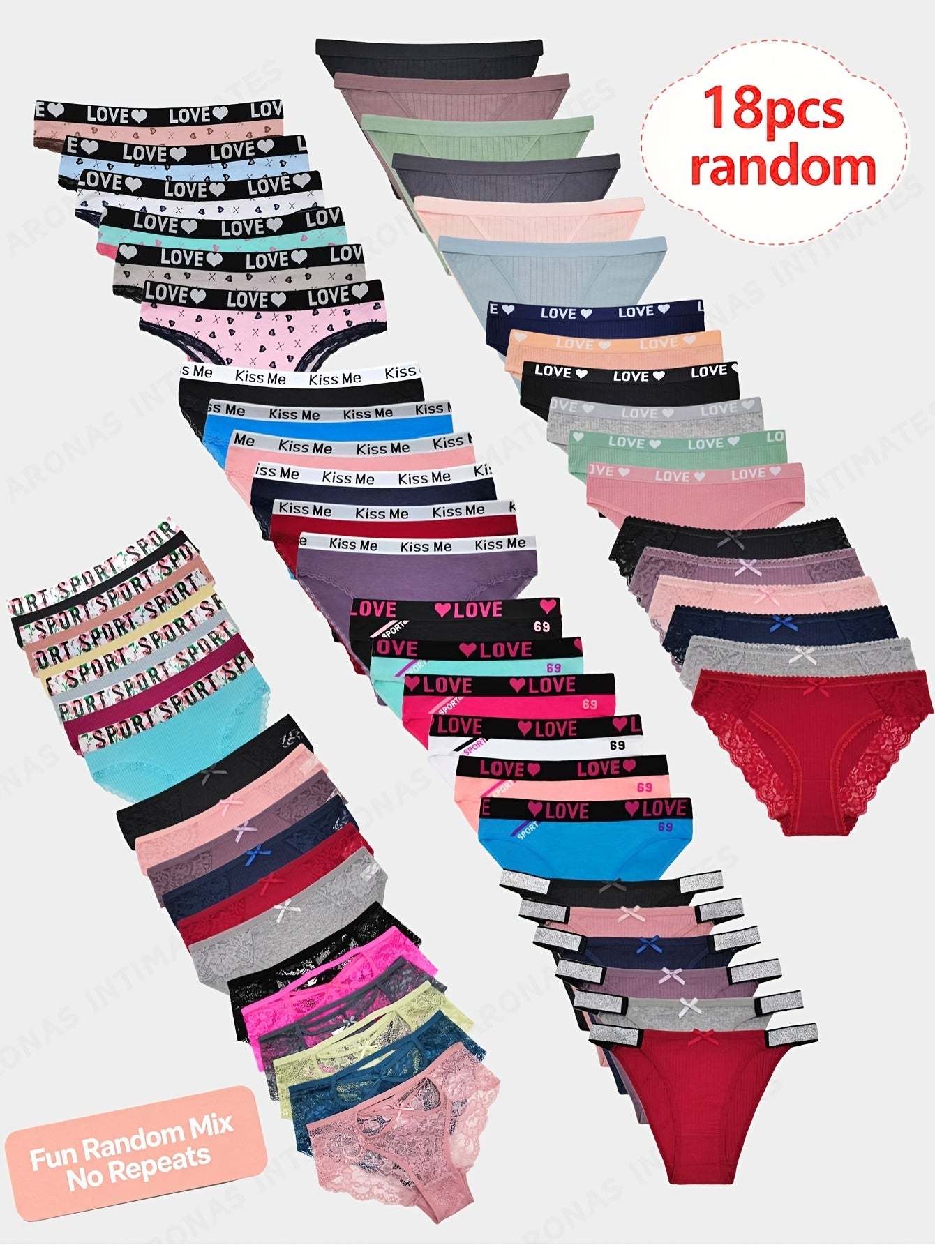 Women's 18-Pack Thongs - Lace Everyday Comfort