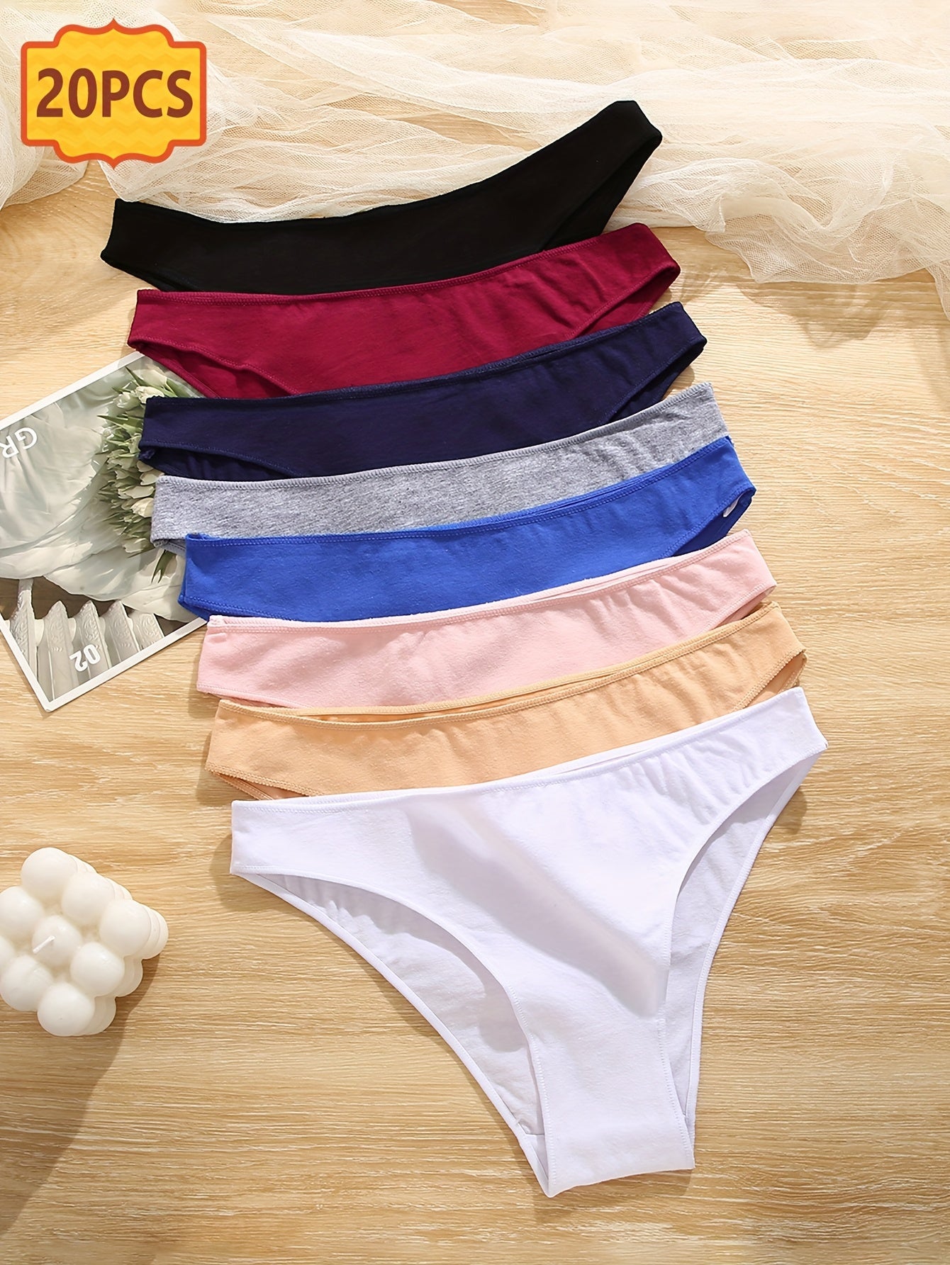 Women’s 20-Pack Briefs - Breathable Daily Comfort