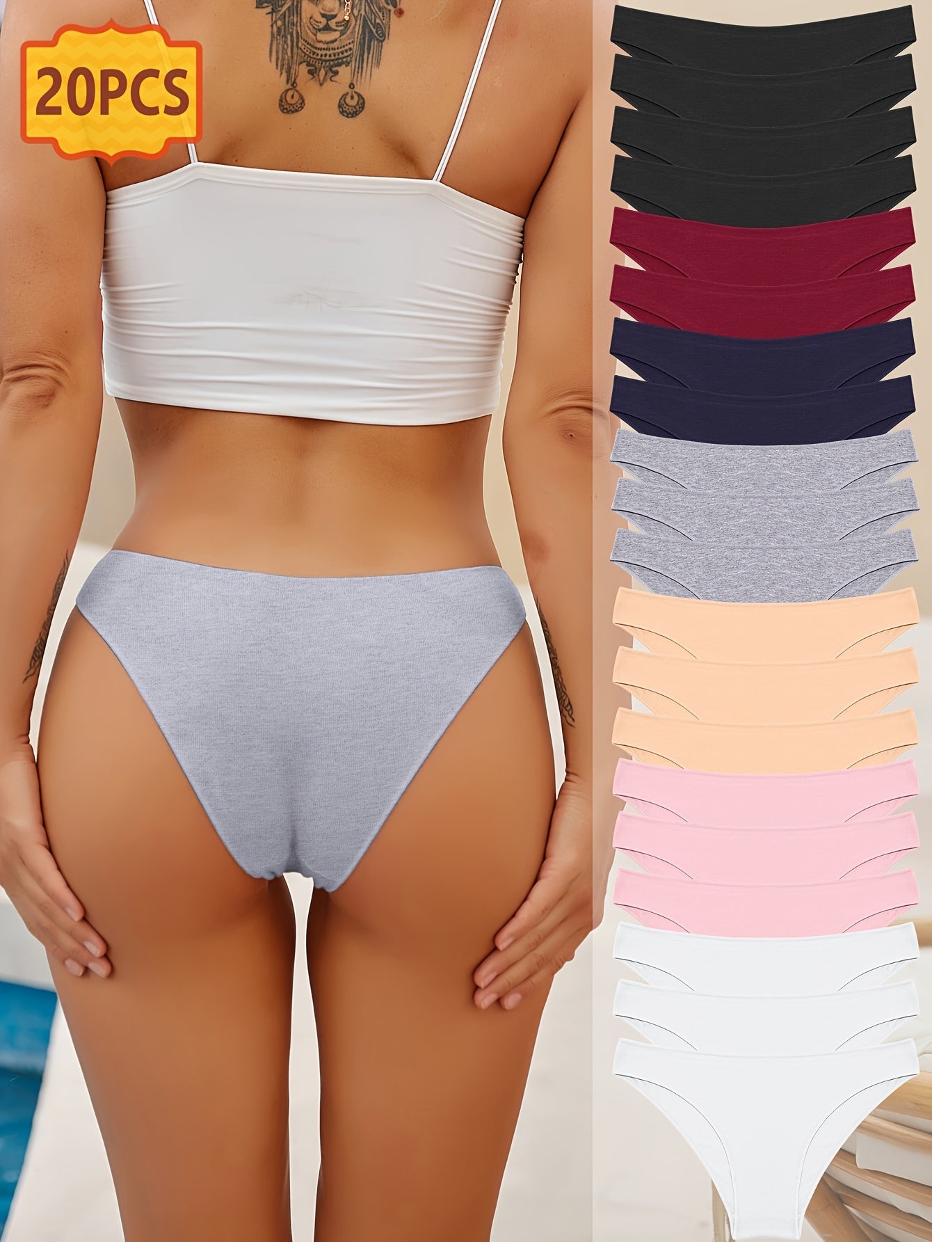 Women’s 20-Pack Briefs - Breathable Daily Comfort