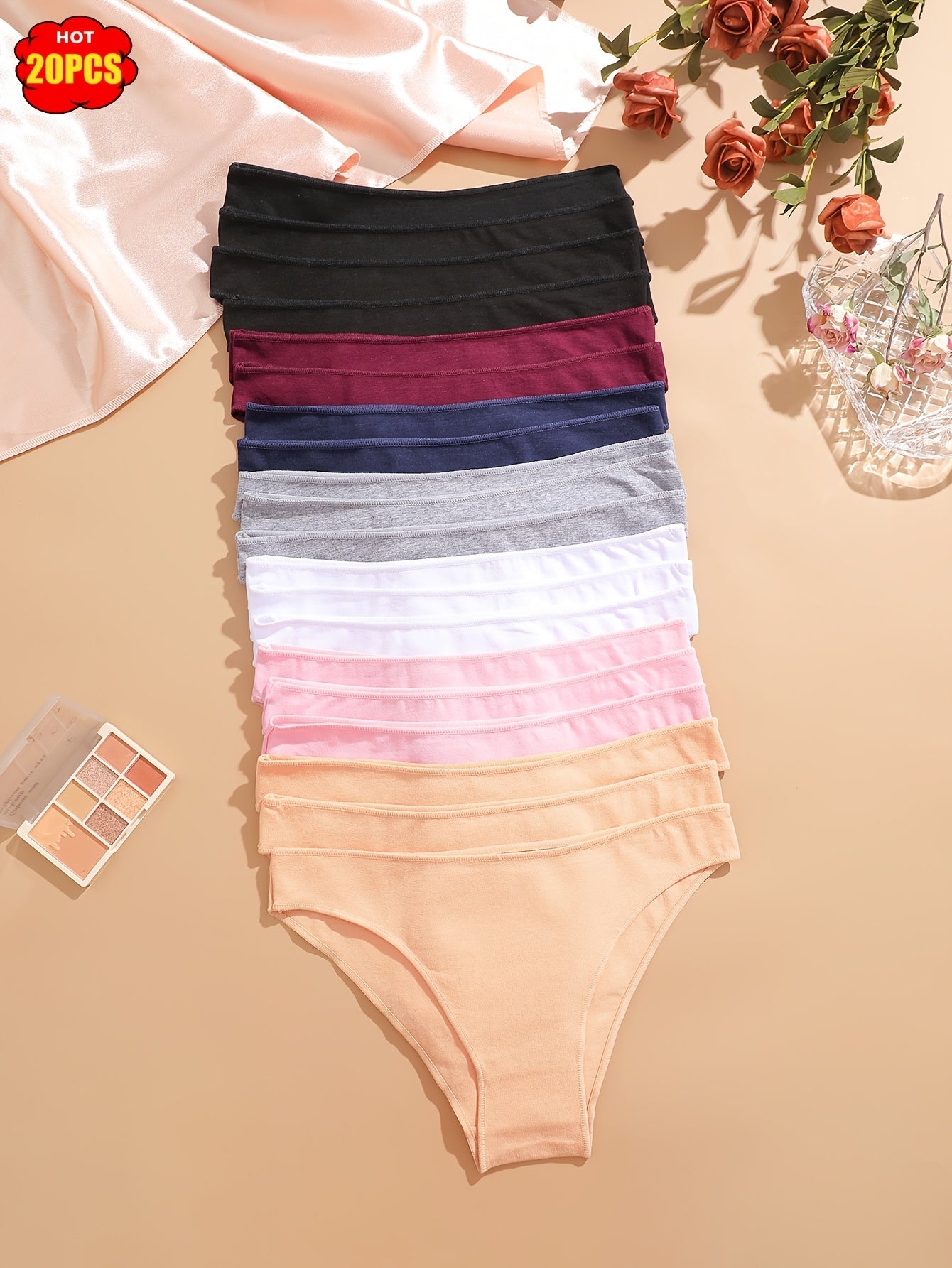 Women’s 20-Pack Briefs - Breathable Daily Comfort - Style 3301