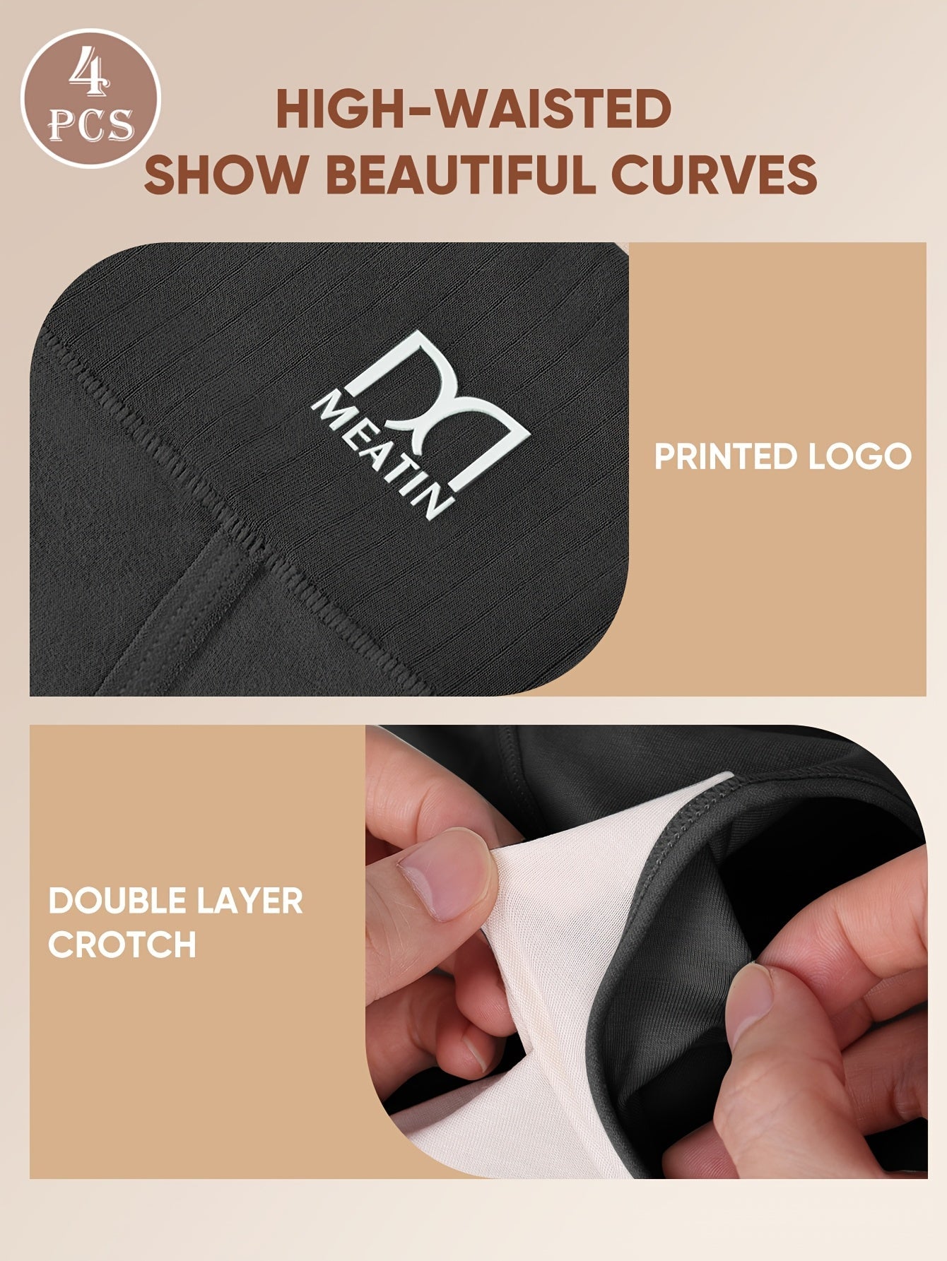 Women’s 4-Pack High-Waist Briefs - Breathable Daily Comfort