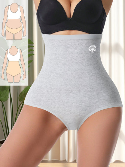 Women's 4-Pack High-Waist Briefs - Floral Everyday Comfort - Mixed colors