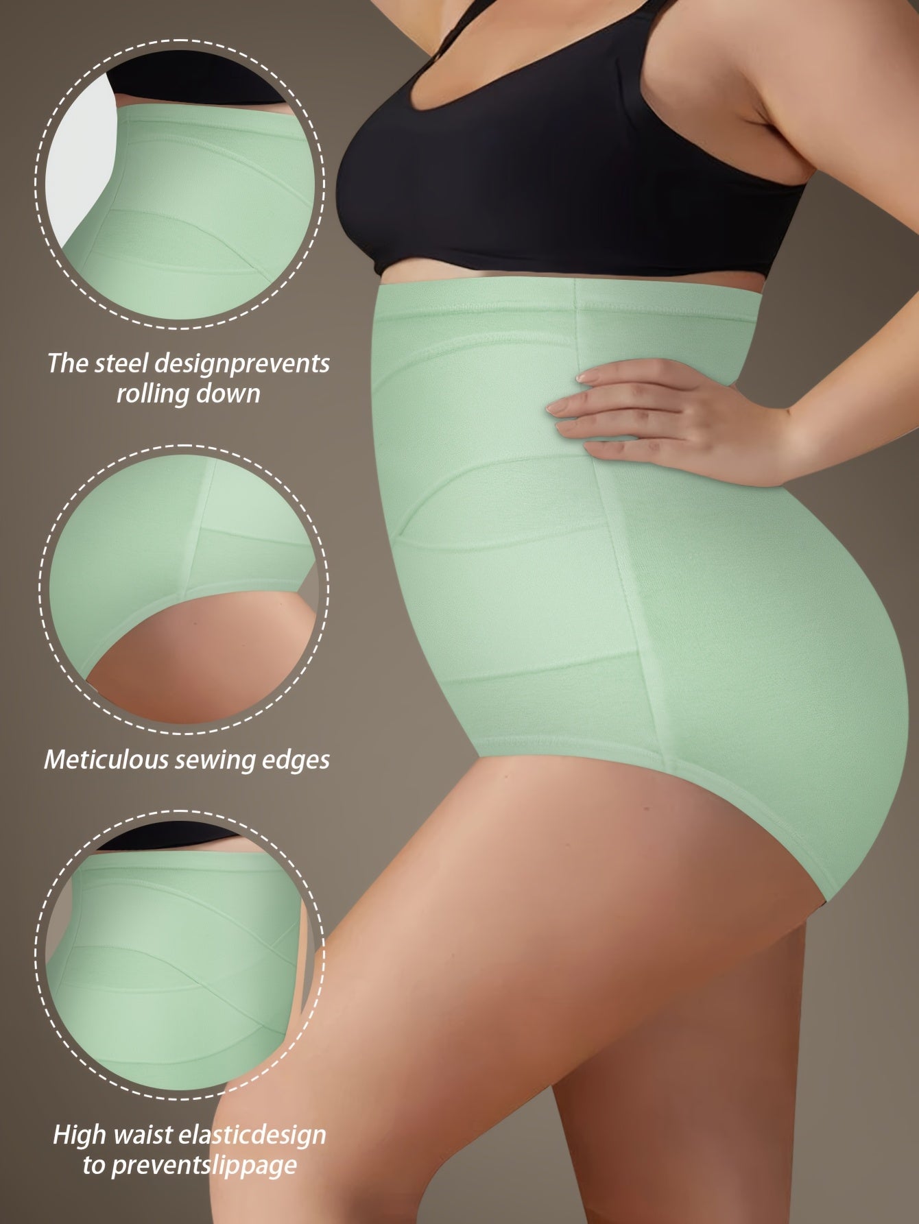 Women's 4-Pack High-Waist Briefs - Soft Plus Size Daily Comfort detail image - detail view 10