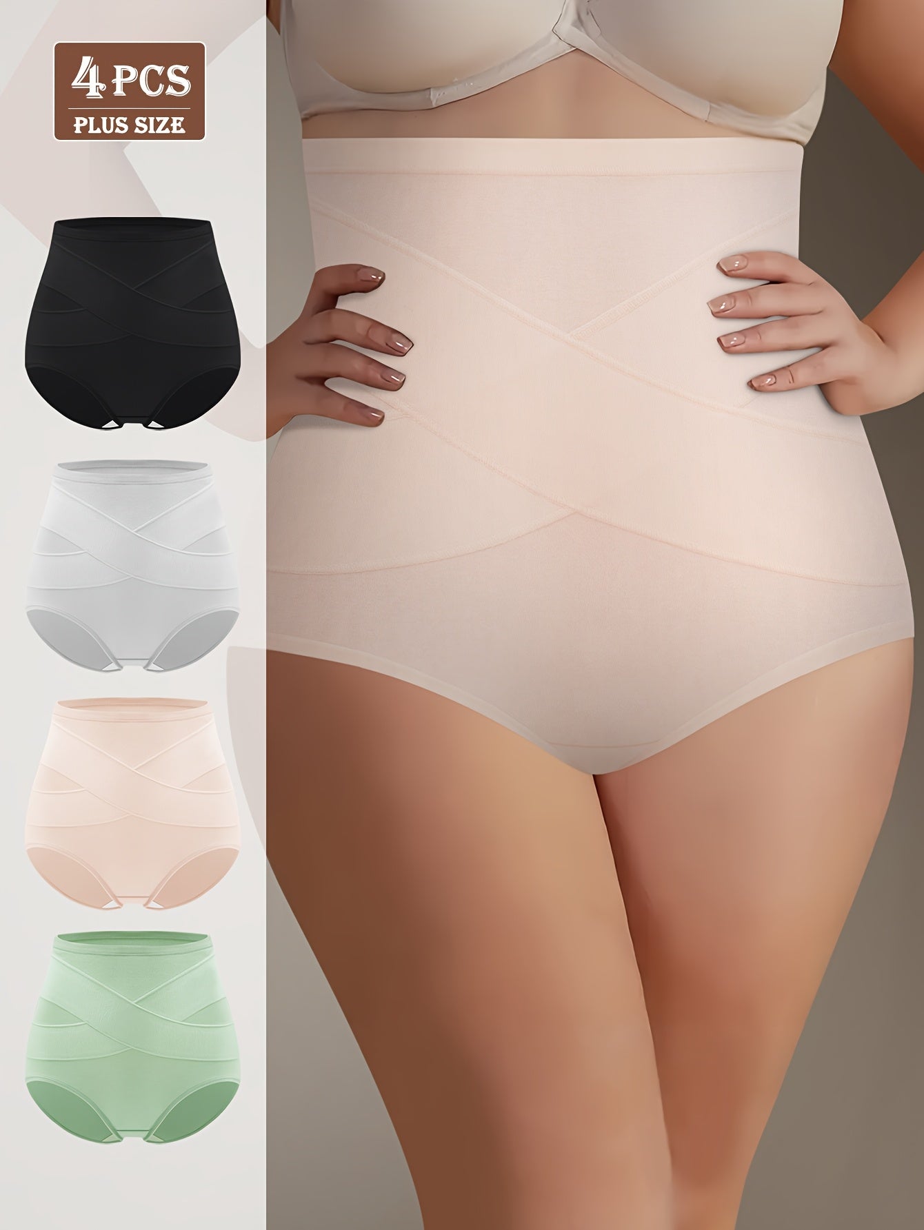Mixed colors High-Waist Underwear - product view 5