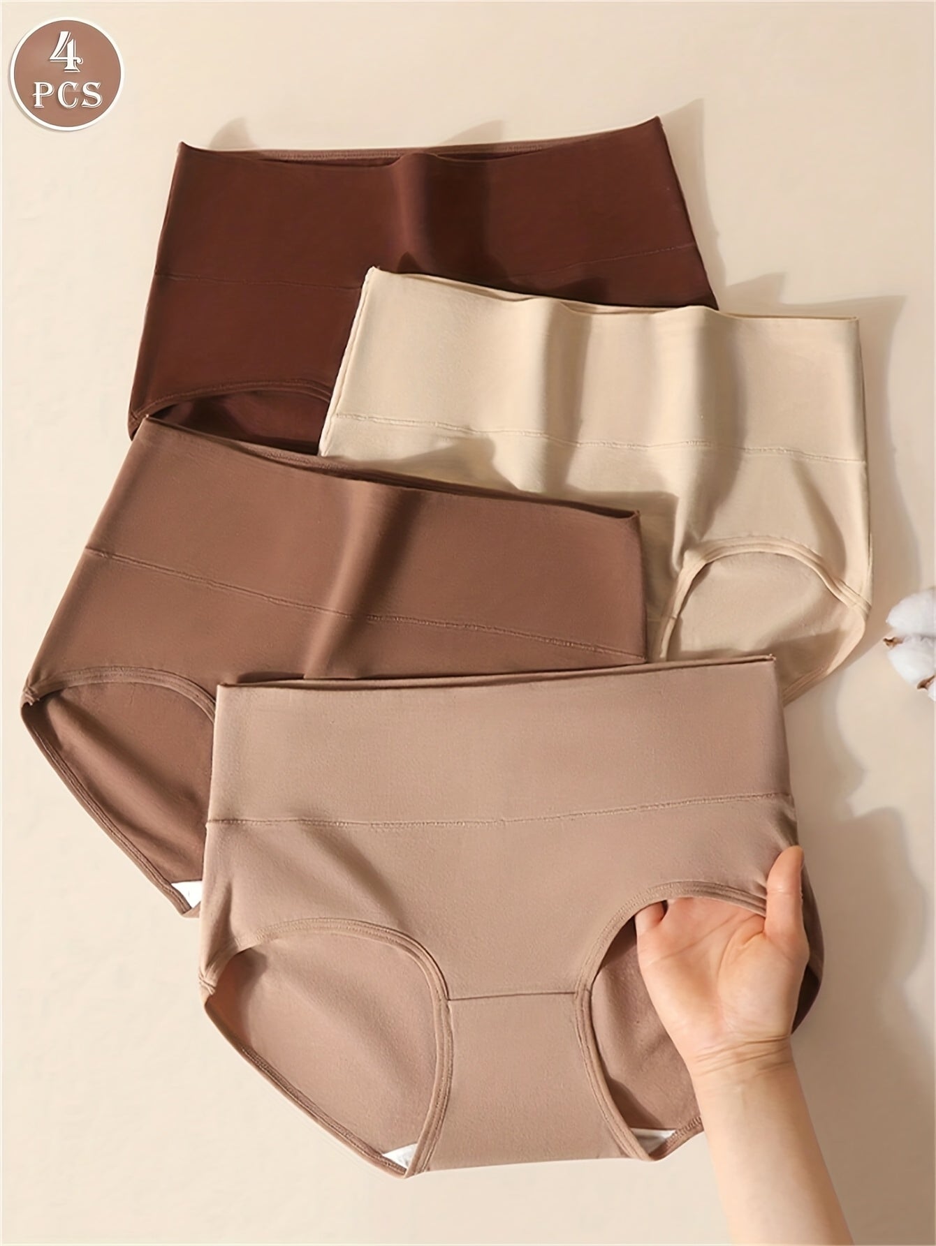 Women's Coffee Brown Knit Underwear - product view 8