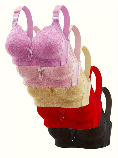 Mixed color 5pcs Knit Bra - product view 9