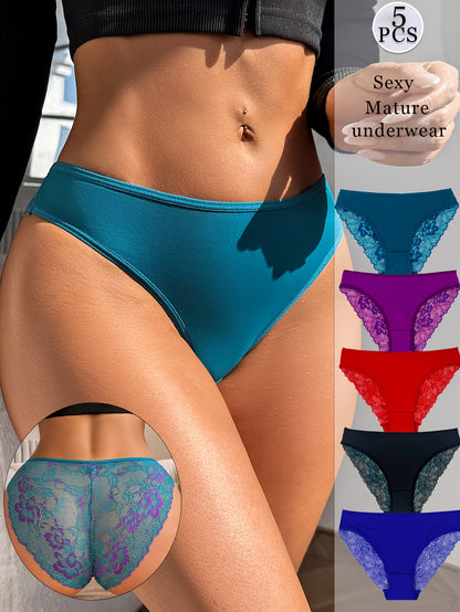 Women's 5-Pack Low-Rise Briefs - Lace Daily Comfort