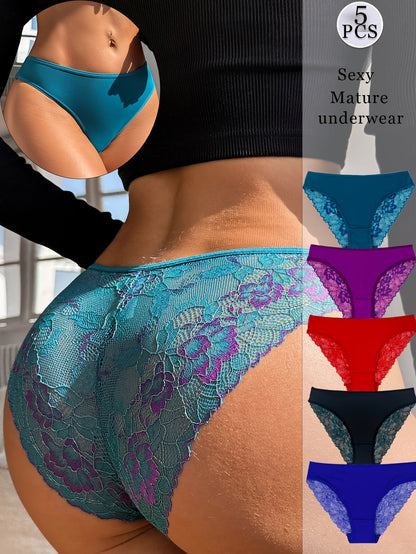 Women's 5-Pack Low-Rise Briefs - Lace Daily Comfort