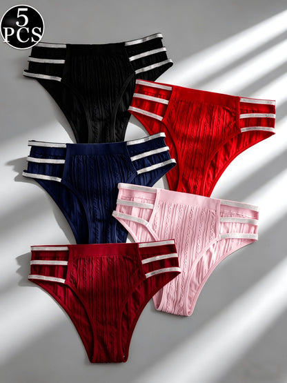 Women's 5-Pack Low-Rise Briefs - Soft Daily Comfort