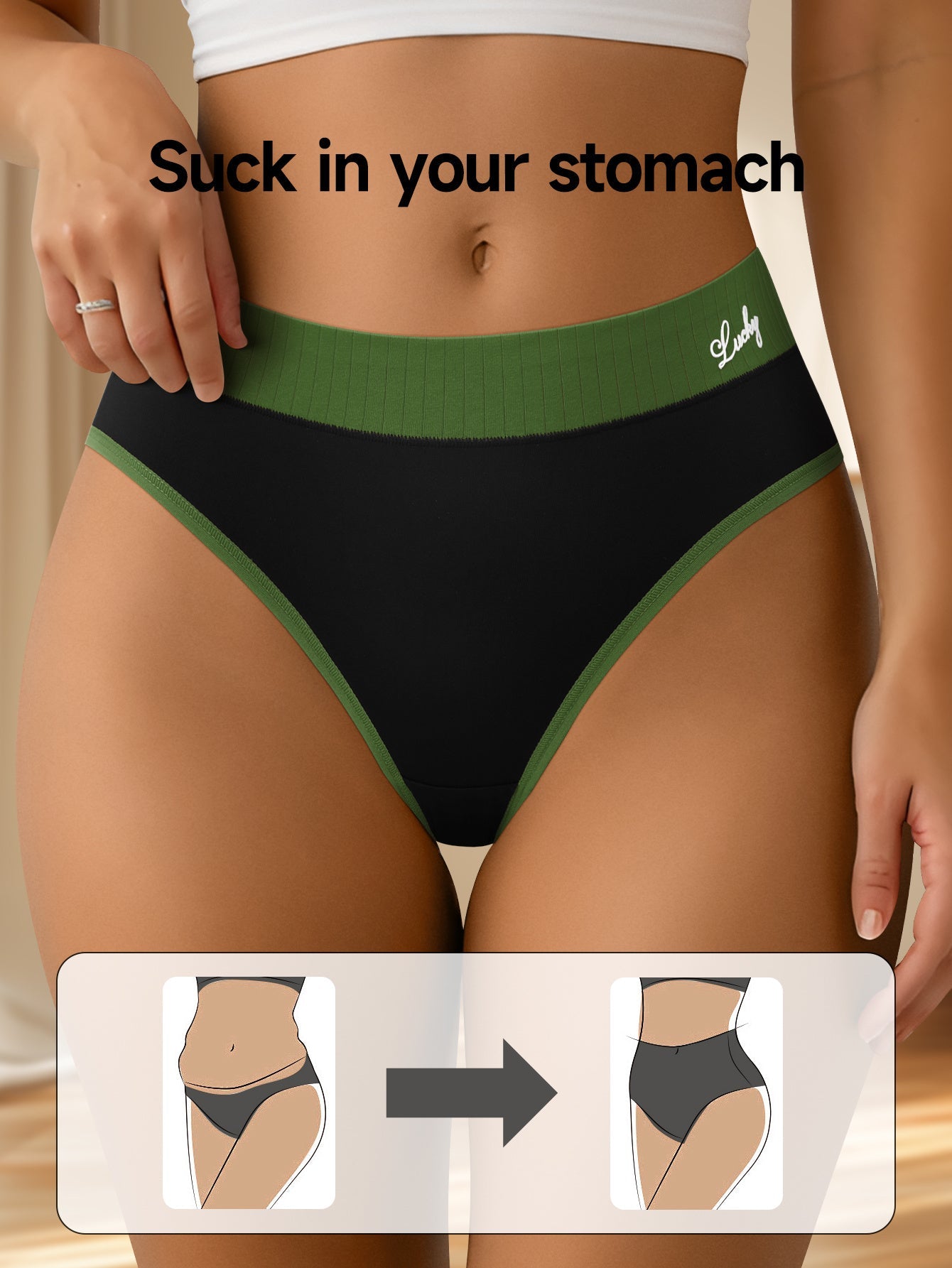 Women's 5-Pack Mid-Rise Seamless Briefs - Colorblock Everyday Comfort