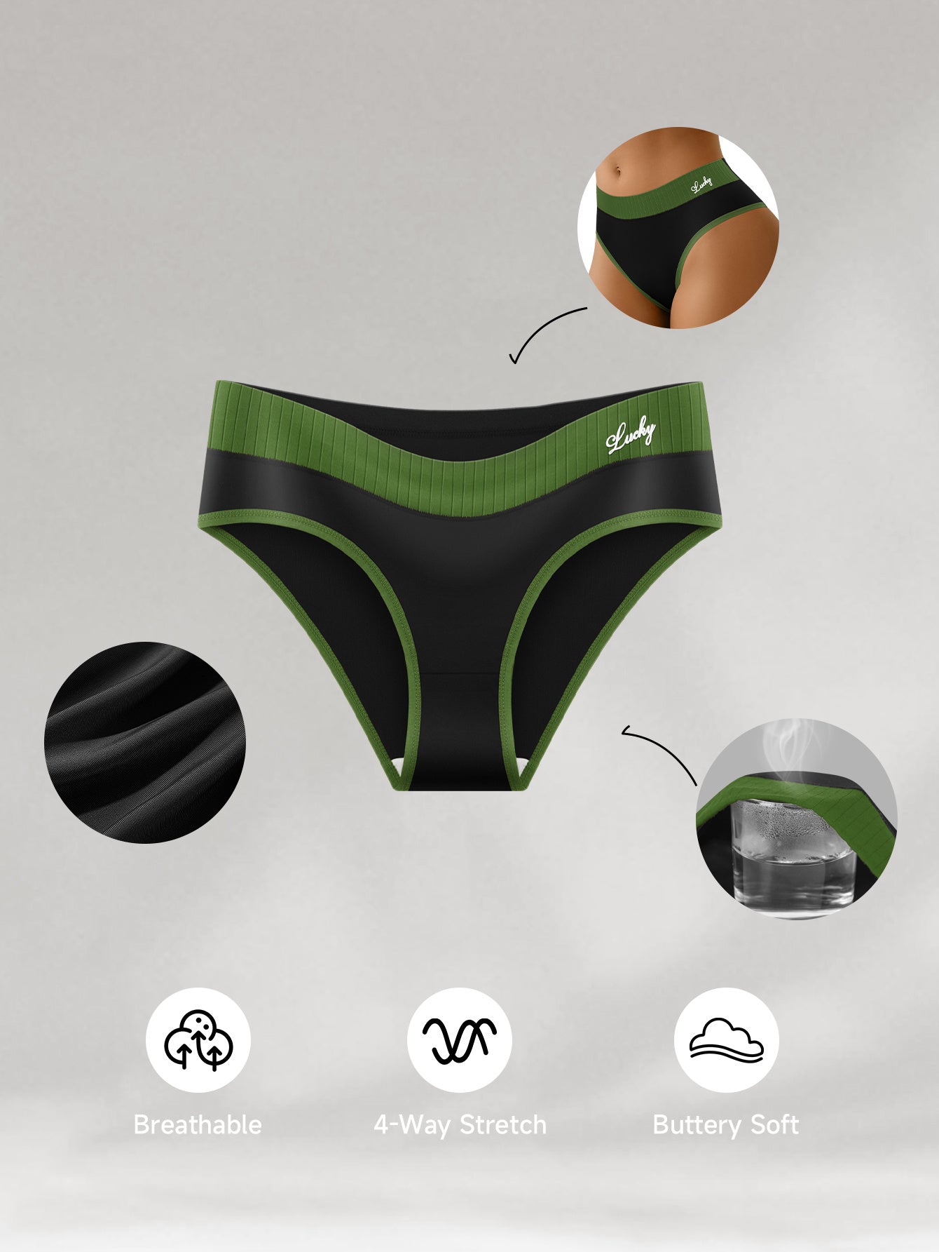 Women's 5-Pack Mid-Rise Seamless Briefs - Colorblock Everyday Comfort