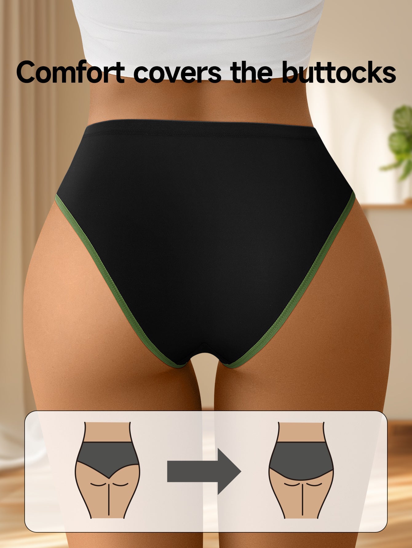 Women's 5-Pack Mid-Rise Seamless Briefs - Colorblock Everyday Comfort
