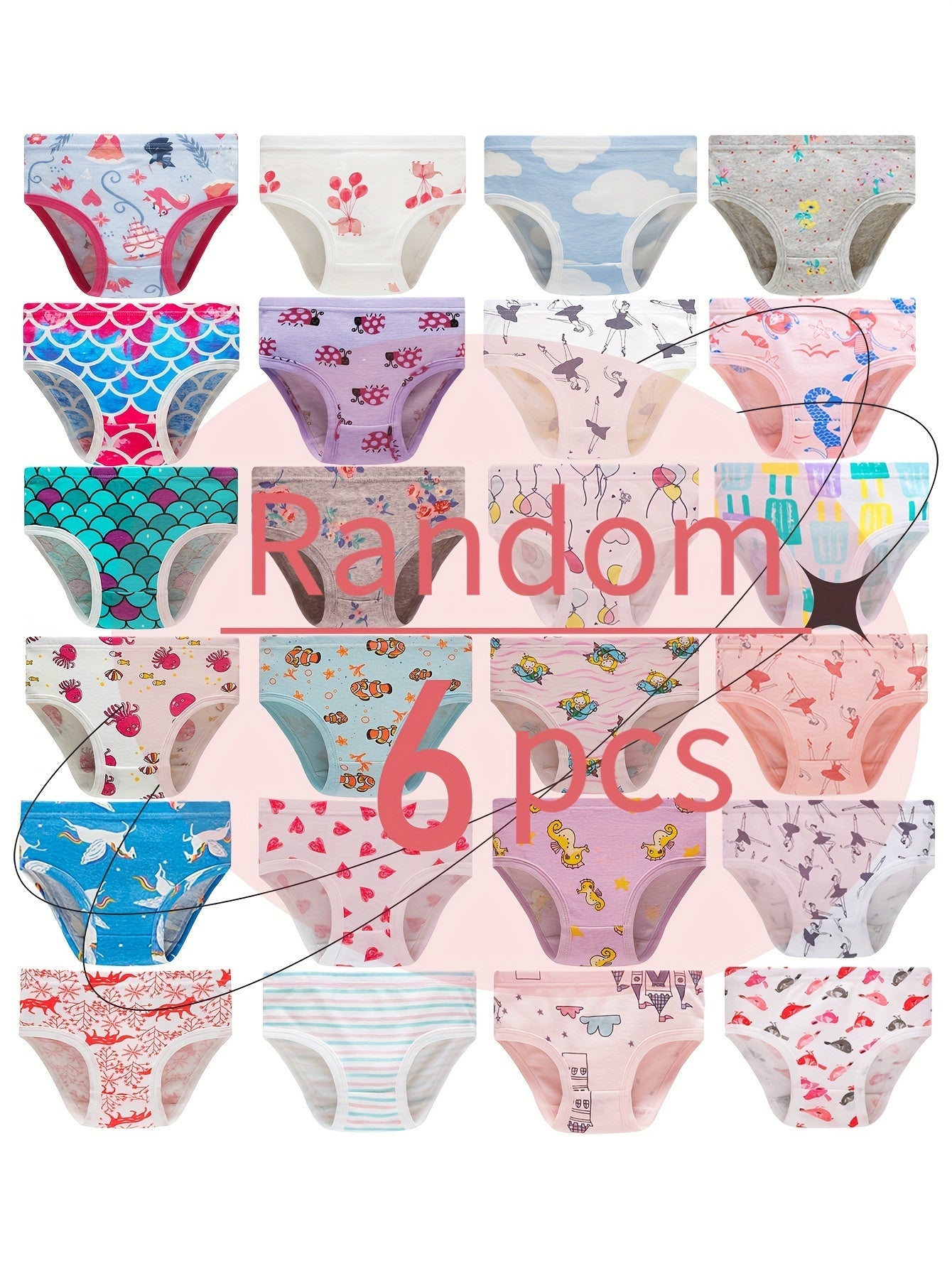 Send 6pcs Randomly Printed Underwear - product view 14