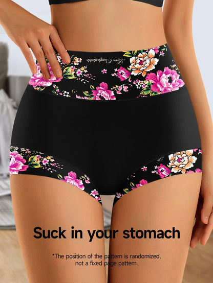 Women's 6-Pack High-Waist Boyshorts - Floral Everyday Comfort