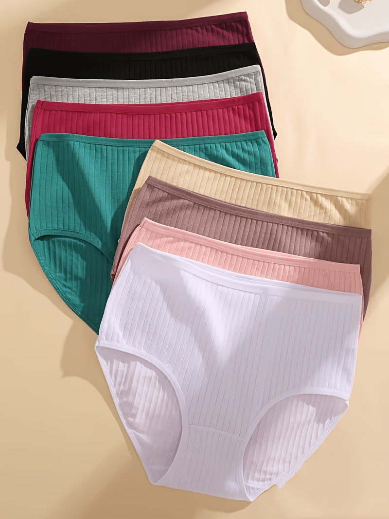 Women's 6-Pack High-Waist Briefs - Ribbed Daily Comfort