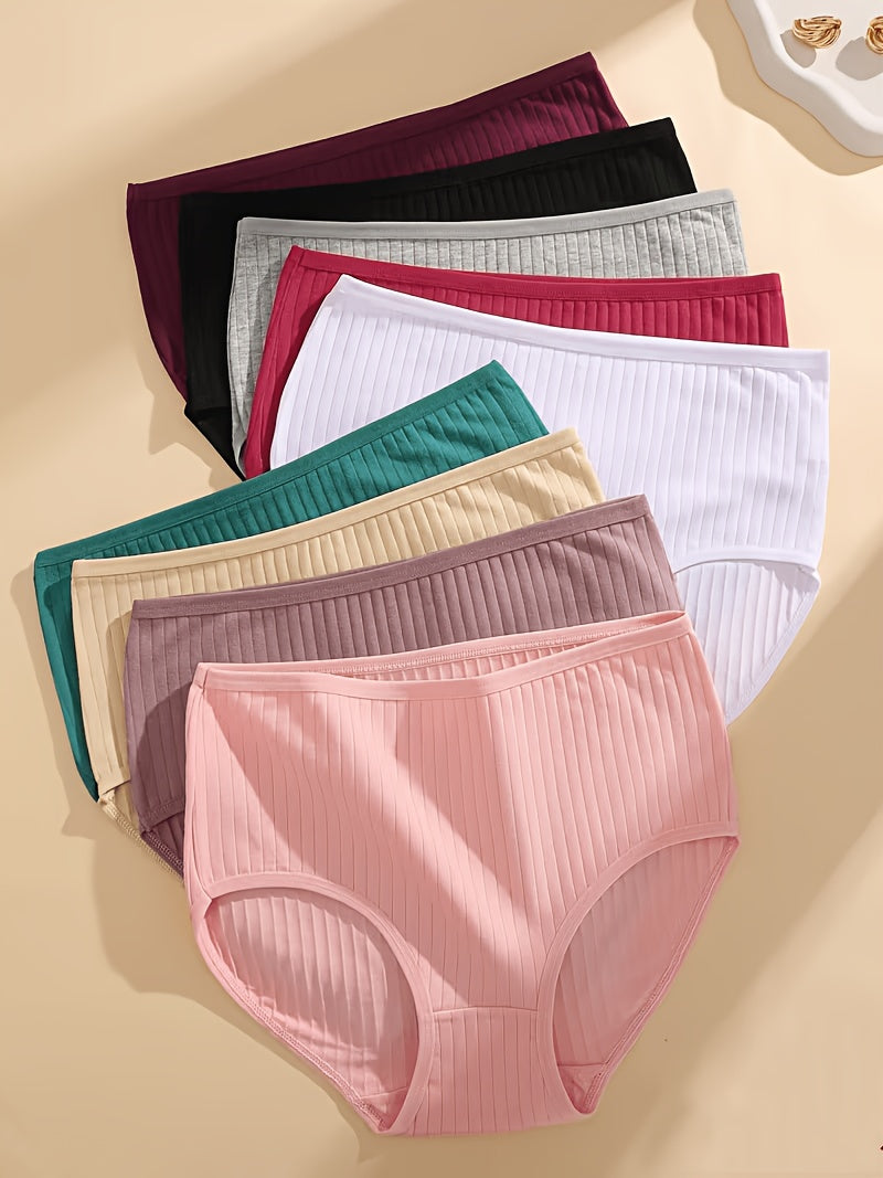 Women's 6-Pack High-Waist Briefs - Ribbed Daily Comfort