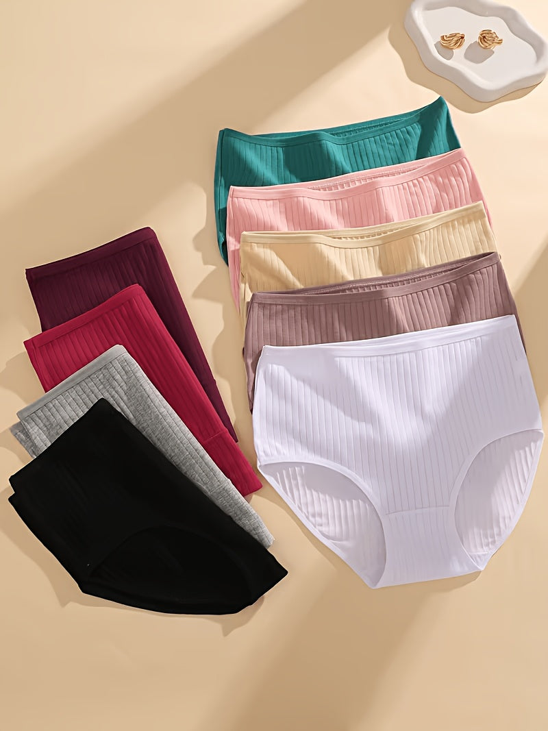 Women's 6-Pack High-Waist Briefs - Ribbed Daily Comfort