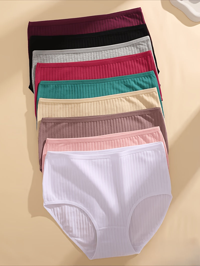 Women's 6-Pack High-Waist Briefs - Ribbed Daily Comfort