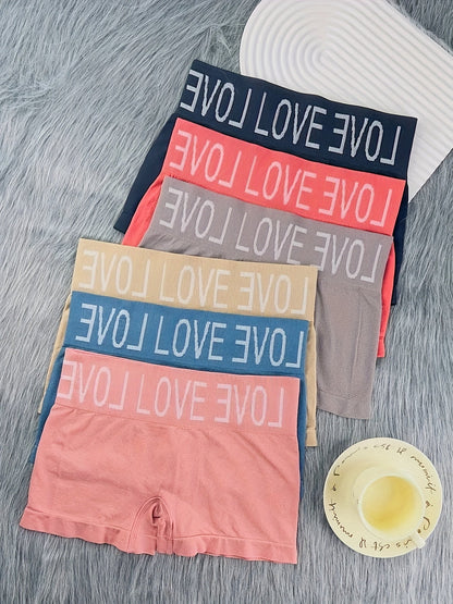 Women's 6-Pack High-Waist Seamless Boyshorts - Soft Daily Comfort