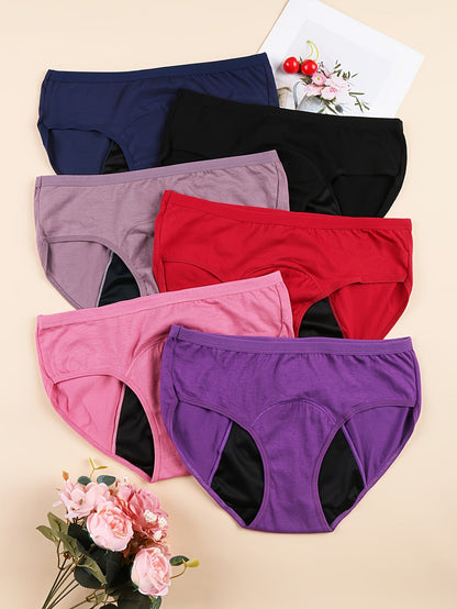 Women’s 6-Pack Period Briefs - Leak-Resistant Coverage