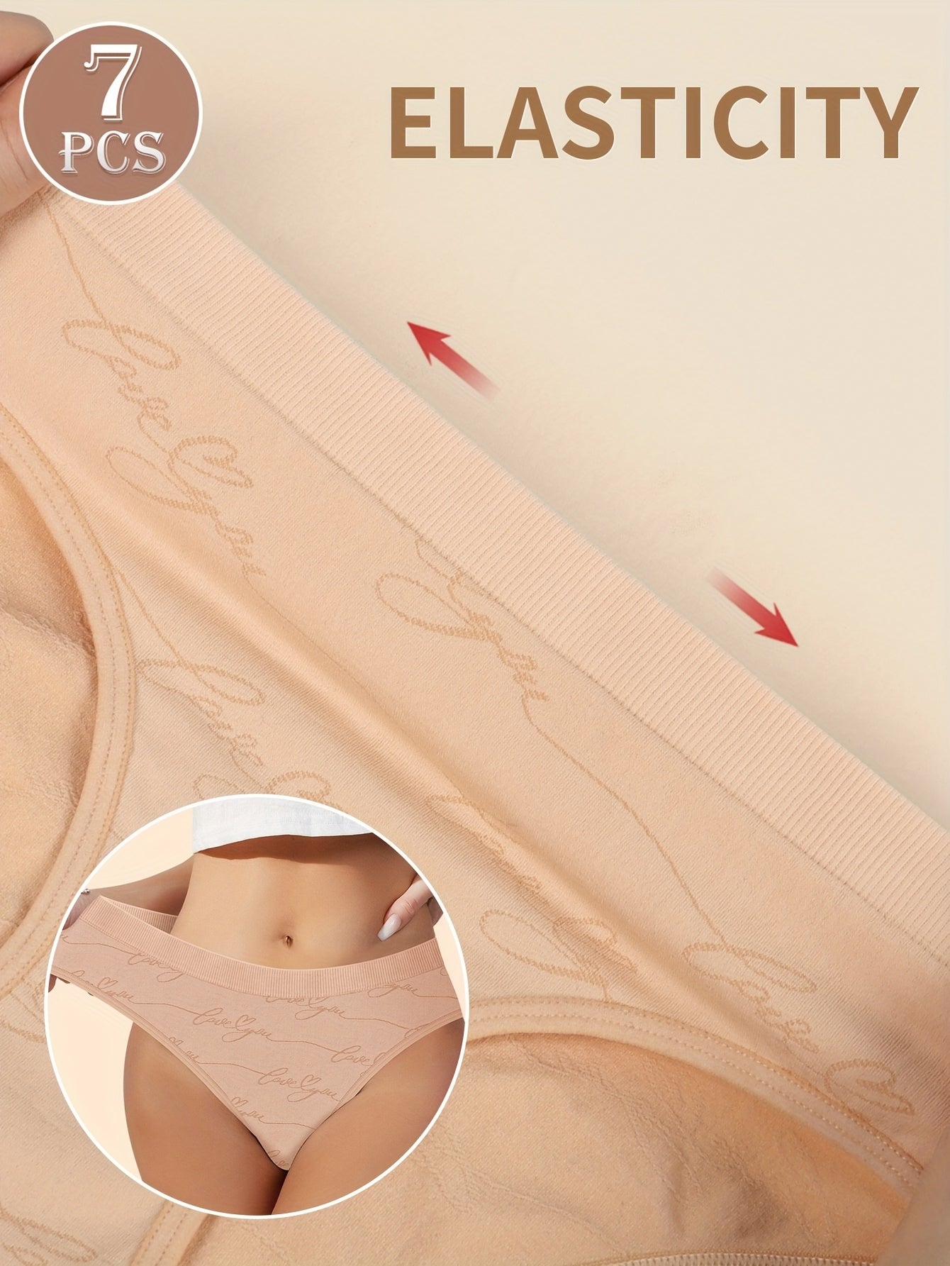 Women's 7-Pack Low-Rise Briefs - Butterfly Print Everyday Comfort
