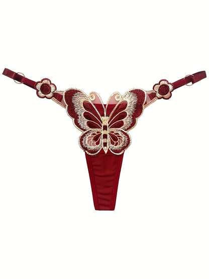 Women's 7-Pack Low-Rise Thongs - Butterfly Print Daily Comfort