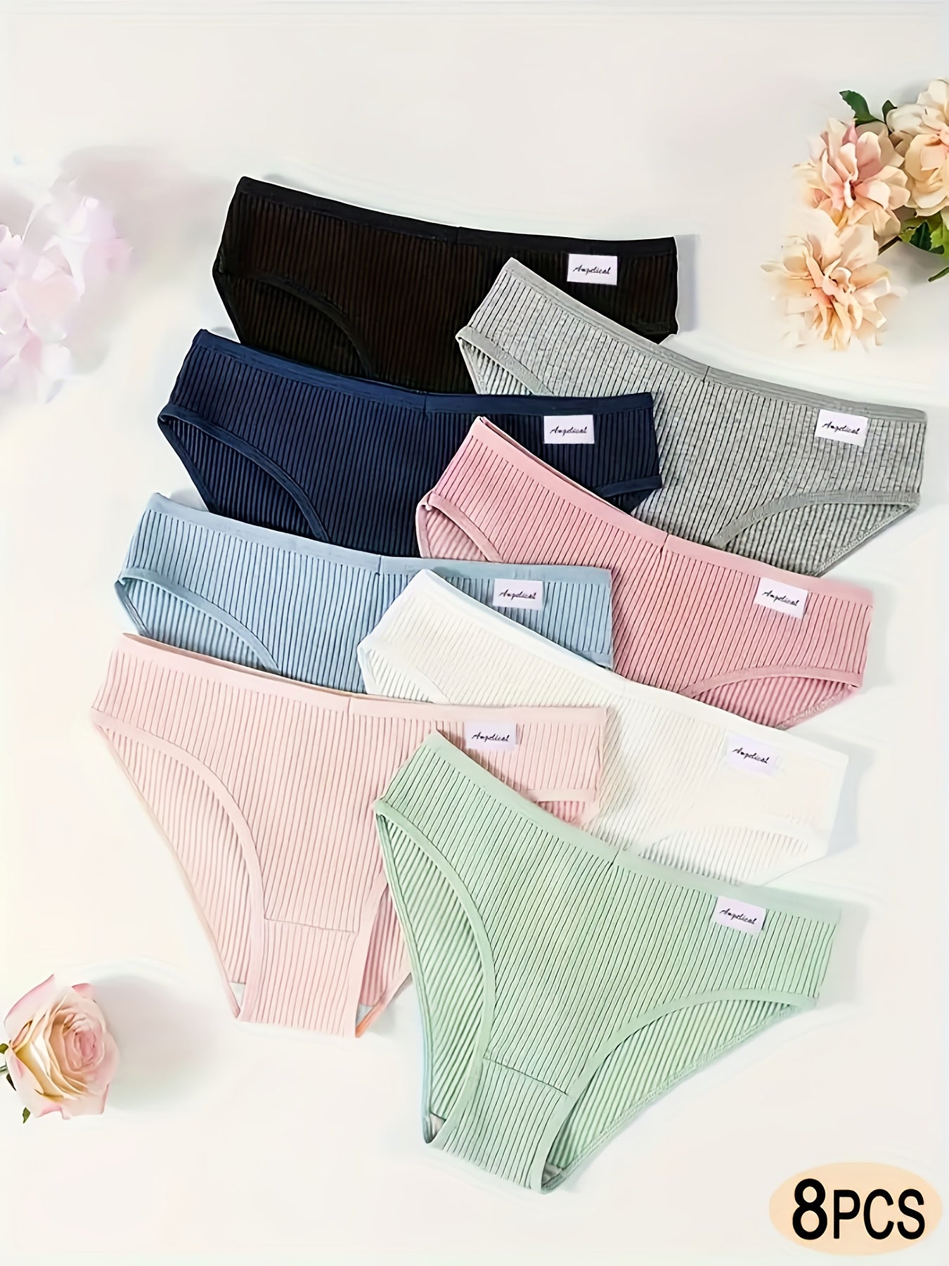 Women’s 8-Pack Briefs - Breathable Daily Comfort
