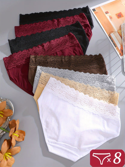 Women's 8-Pack Briefs - Lace Daily Comfort