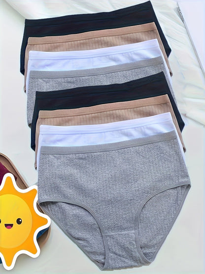 Women's Mixed colors Knit High-Waist Oversized Underwear - product view 4