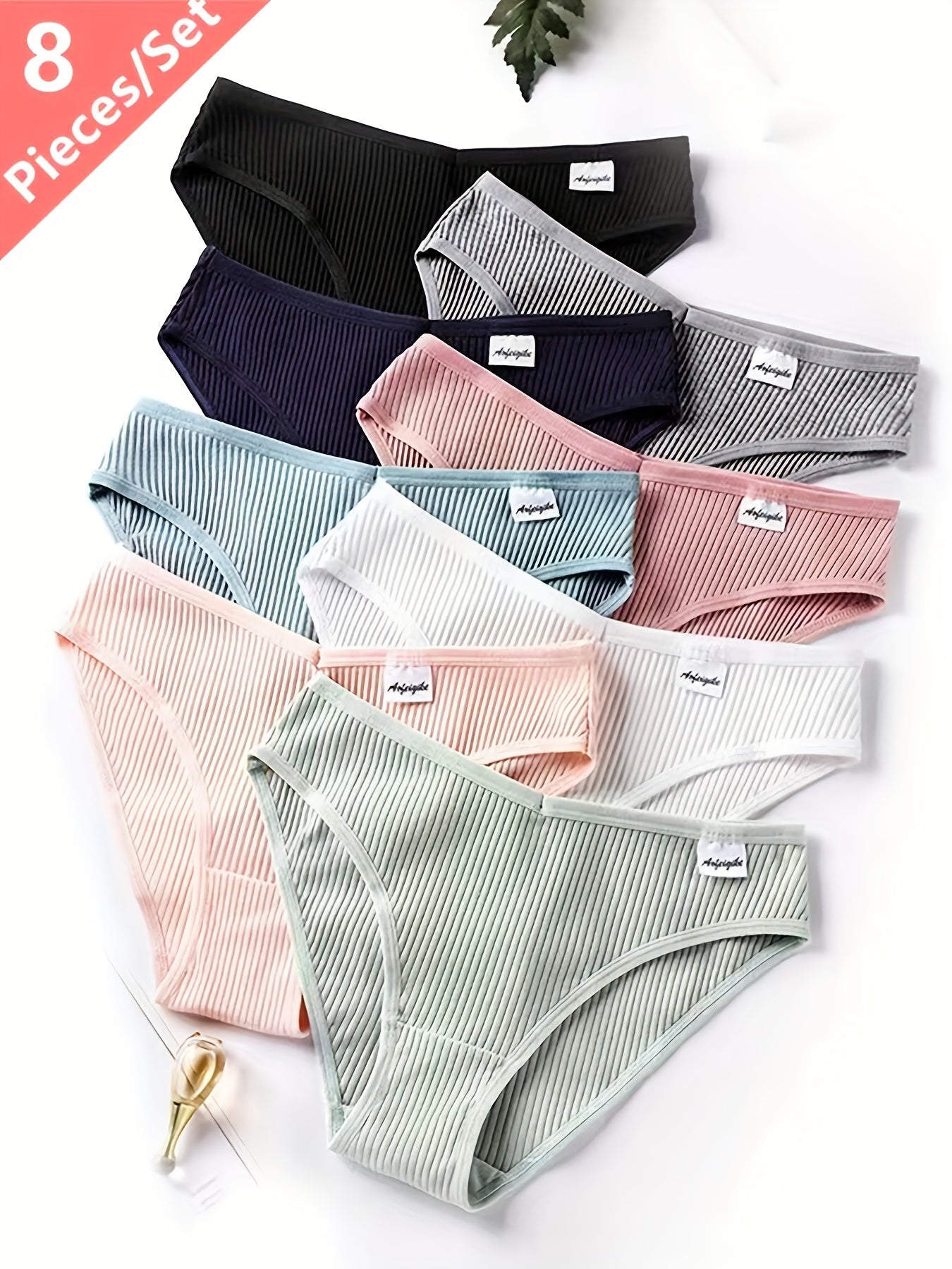 Women's Mixed Color(8Pcs) Knit Underwear - product view 6
