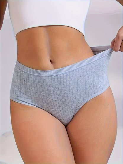 Women's 8-Pack Seamless Briefs - Ribbed Everyday Comfort