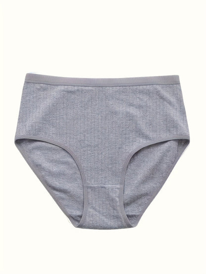 Women's 8-Pack Seamless Briefs - Ribbed Everyday Comfort