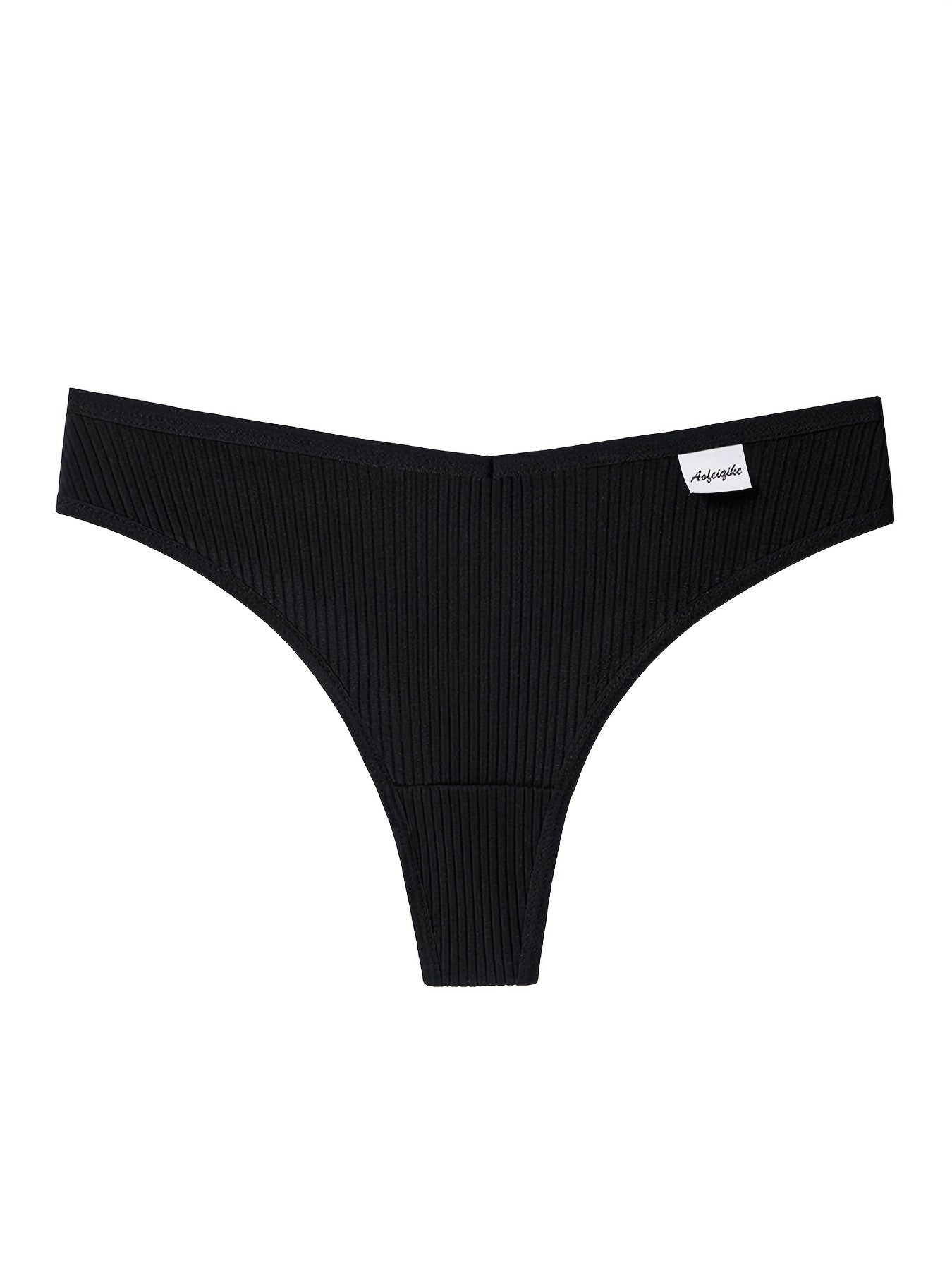 Women's 8-Pack Thongs - Ribbed Everyday Comfort