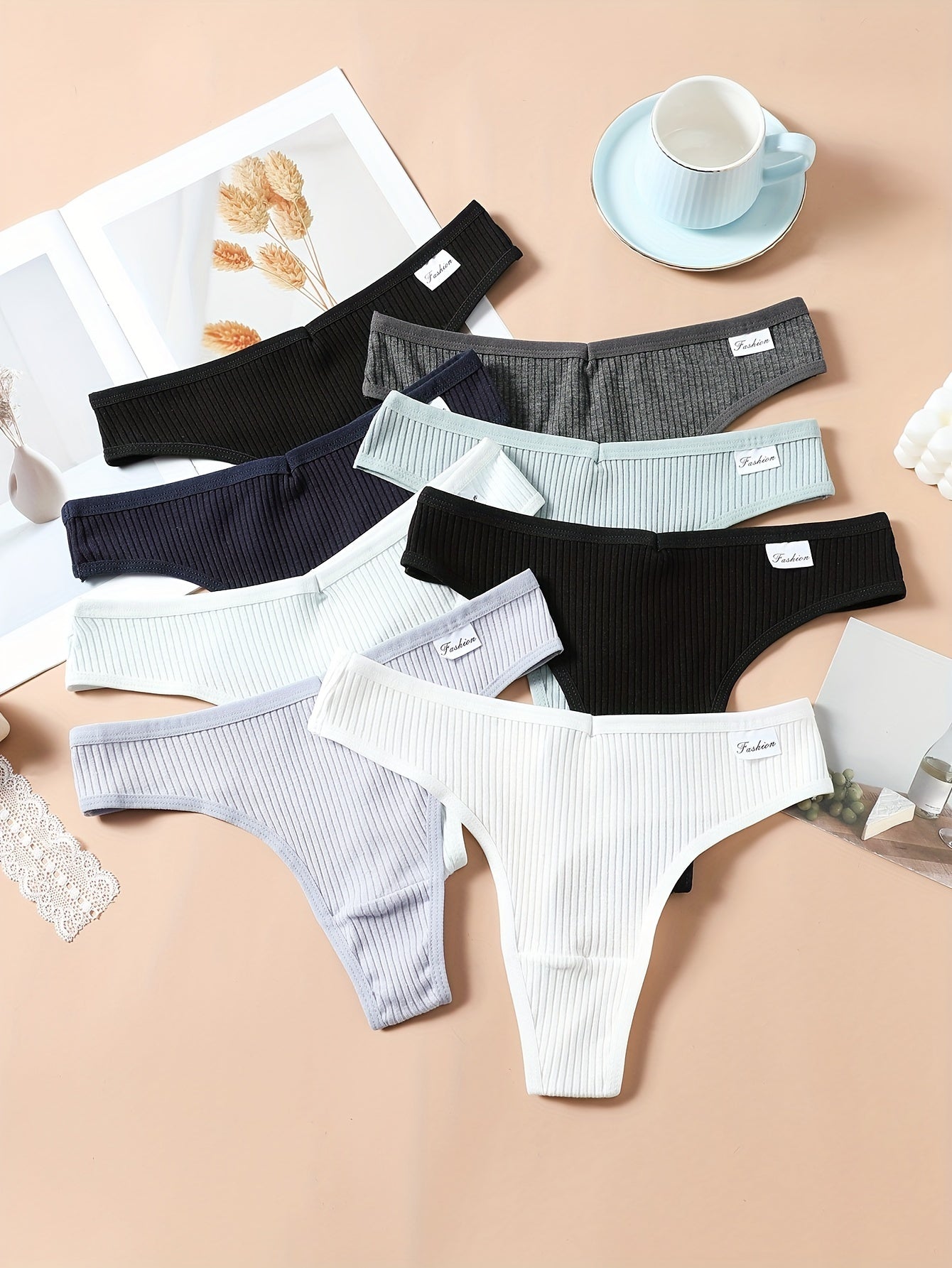 Women's Multicolor A Knit Underwear - product view 13