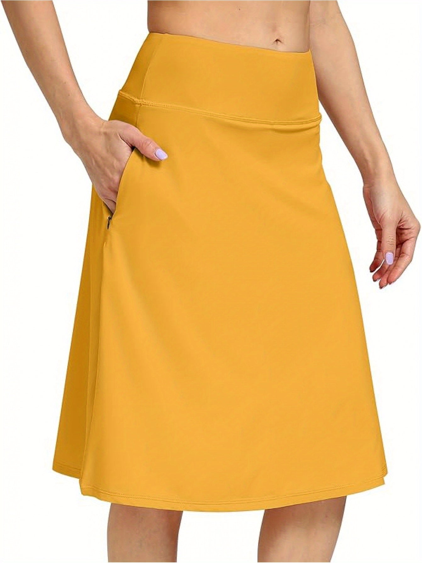 Women's Active Midi Skort - Pocket Detail detail image - detail view 14