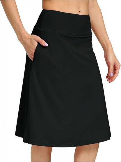 Women's Active Midi Skort - Pocket Detail detail image - detail view 18