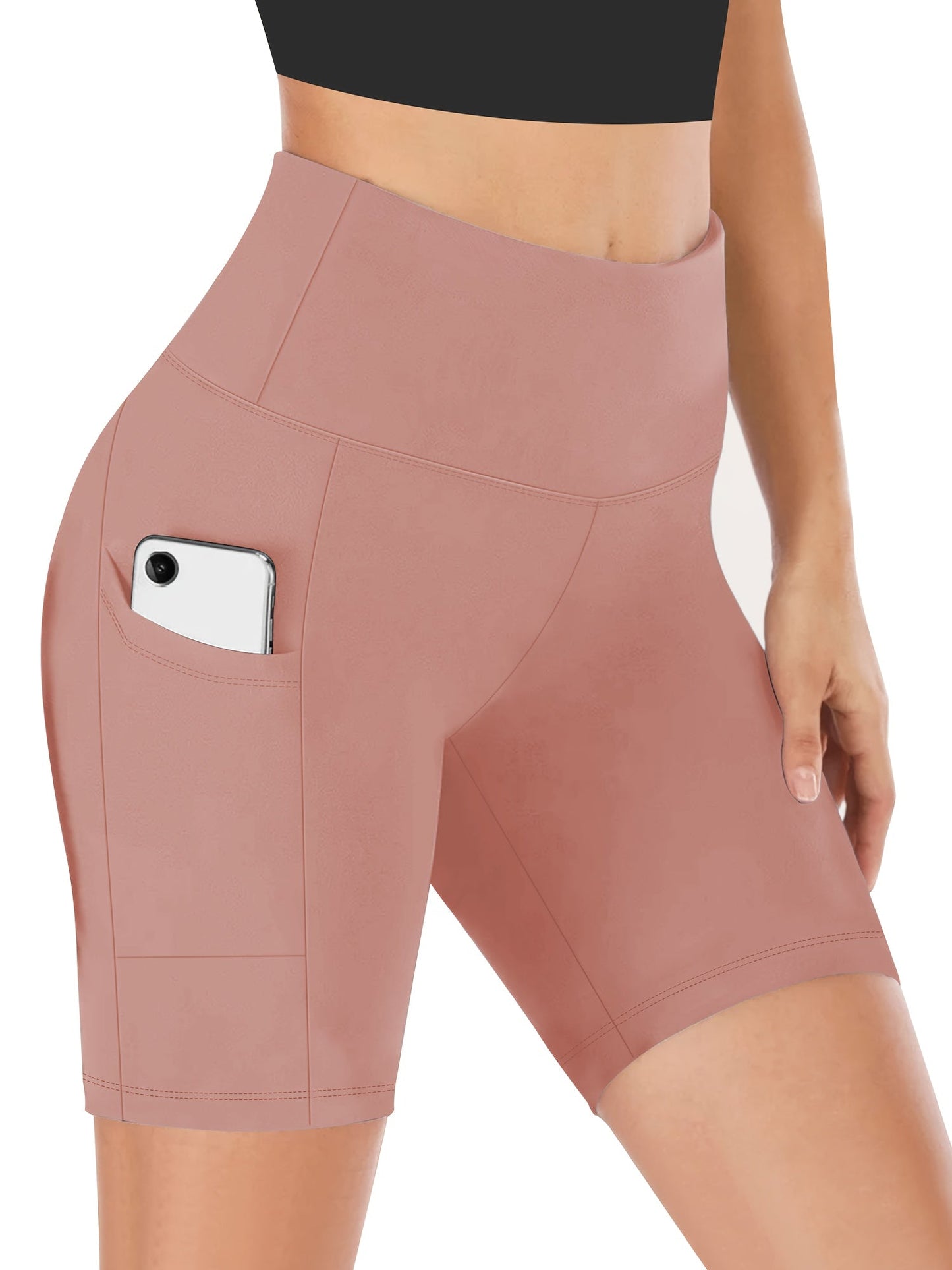 Women's Athletic Shorts - Stretch With Pockets detail image - detail view 6