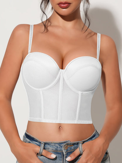 Women's Beige Color Lace Bra - product view 11