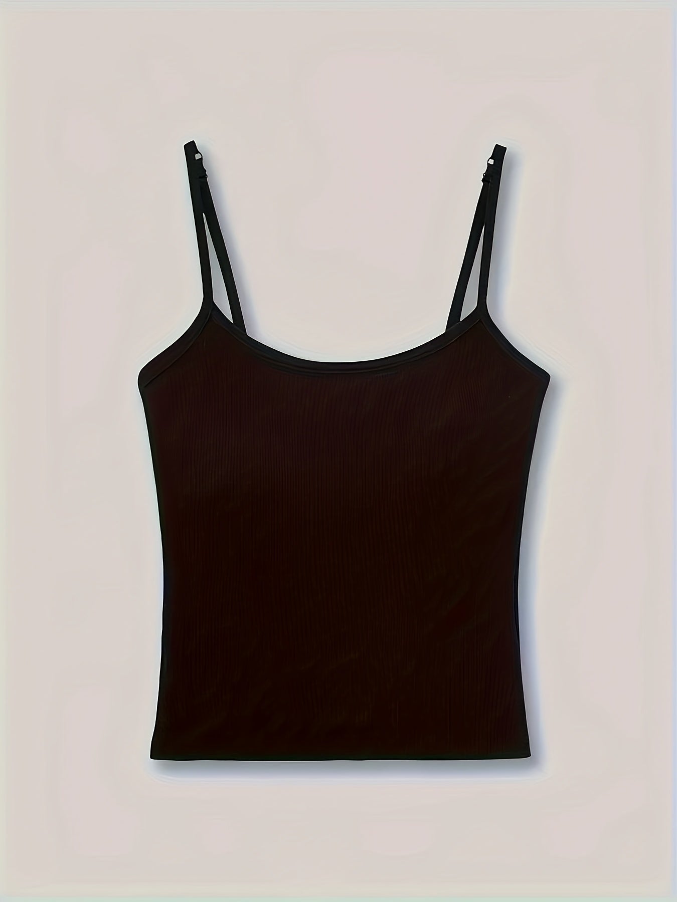 Women's Built-In Bra Sling Tops - 3-Pack Ribbed Casual