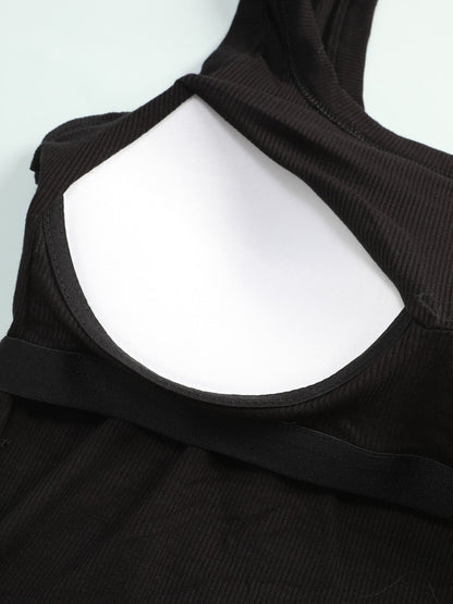 Women's Built-In Bra Tank Tops - 2-Pack U-Back Slim Fit