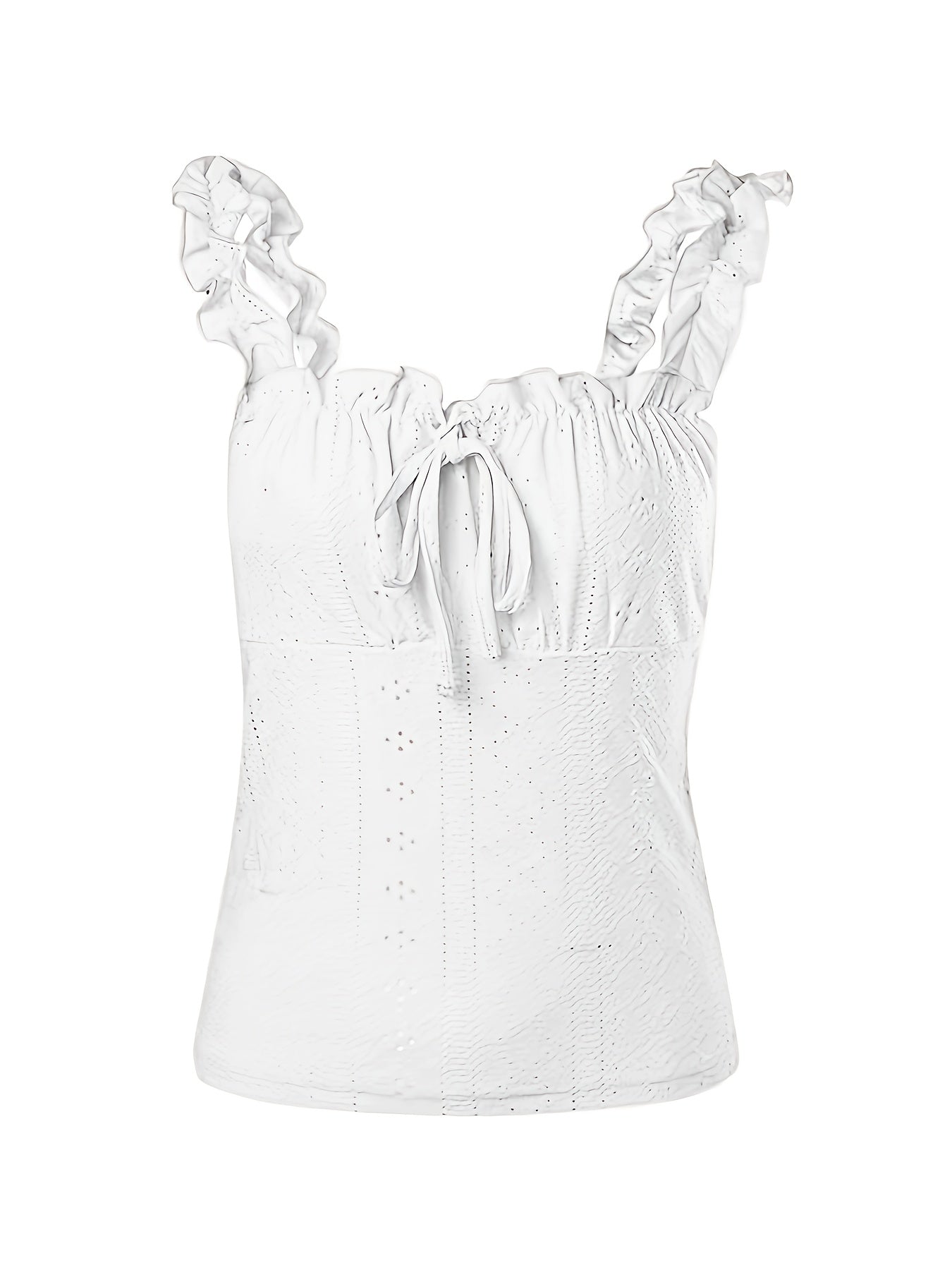 Women's Butterfly Print Tank Top - Classic Neck Sleeveless detail image