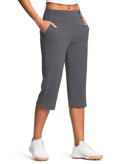 Women's White Polyester High-Waist Pants - product view 18