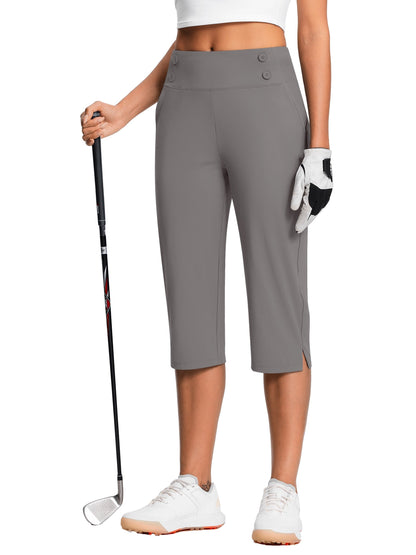 Women's Capri Pants - High Waist Relaxed fit detail image - detail view 11