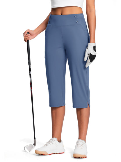 Women's Capri Pants - High Waist Relaxed fit detail image - detail view 9