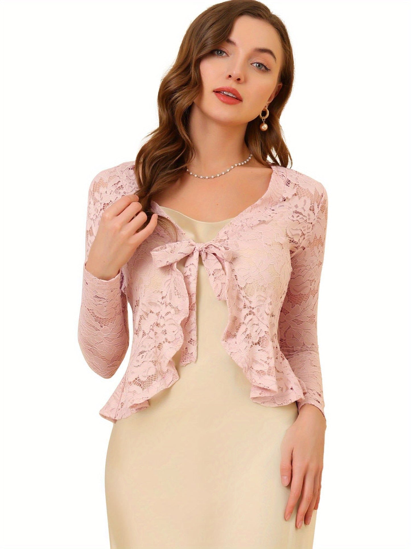 Women's Cardigan - Floral Lace detail image - detail view 11