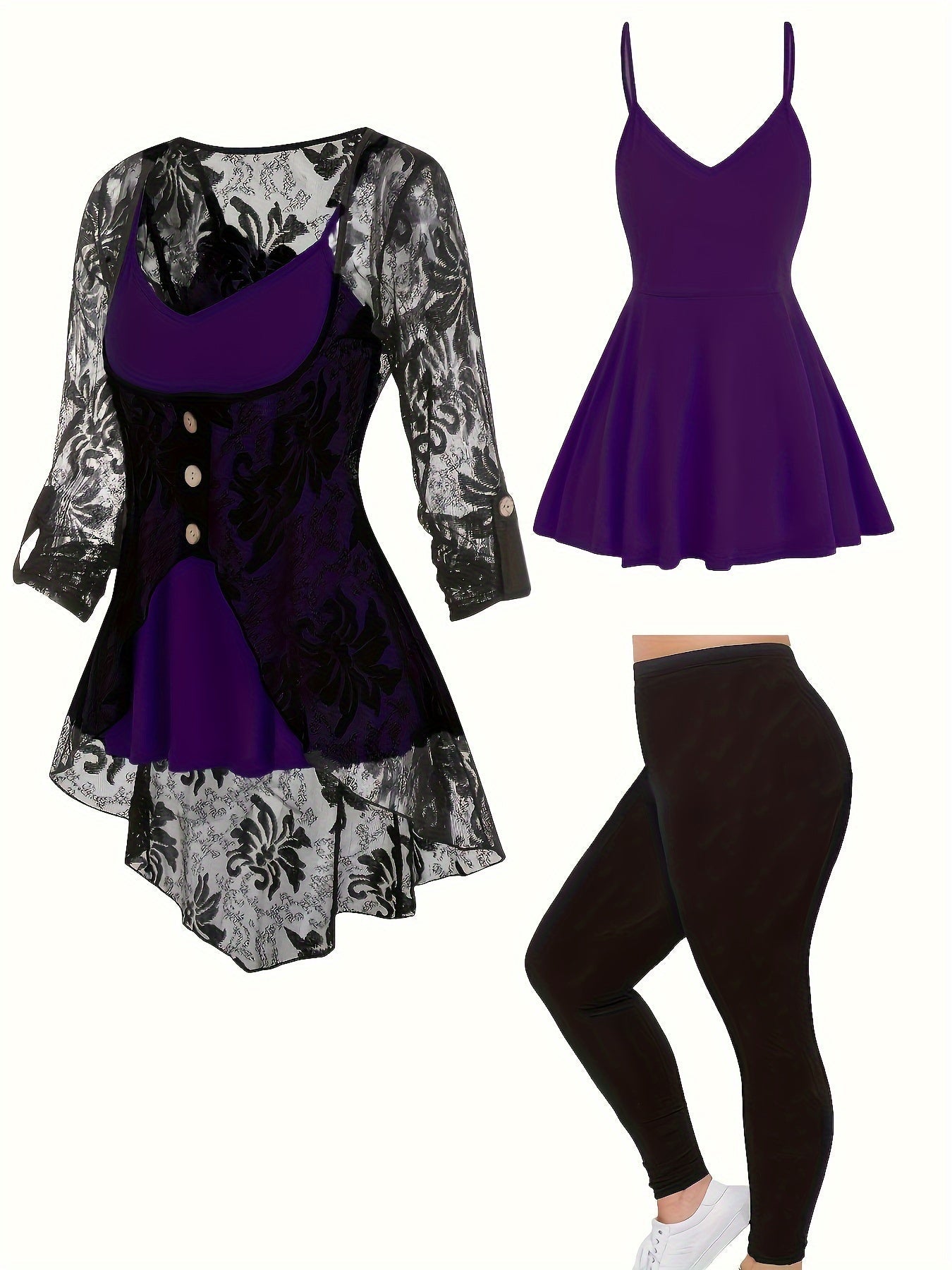 Women's Cardigan - Lace Button-Front