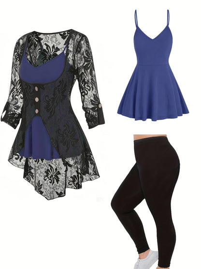 Women's Cardigan - Lace Button-Front